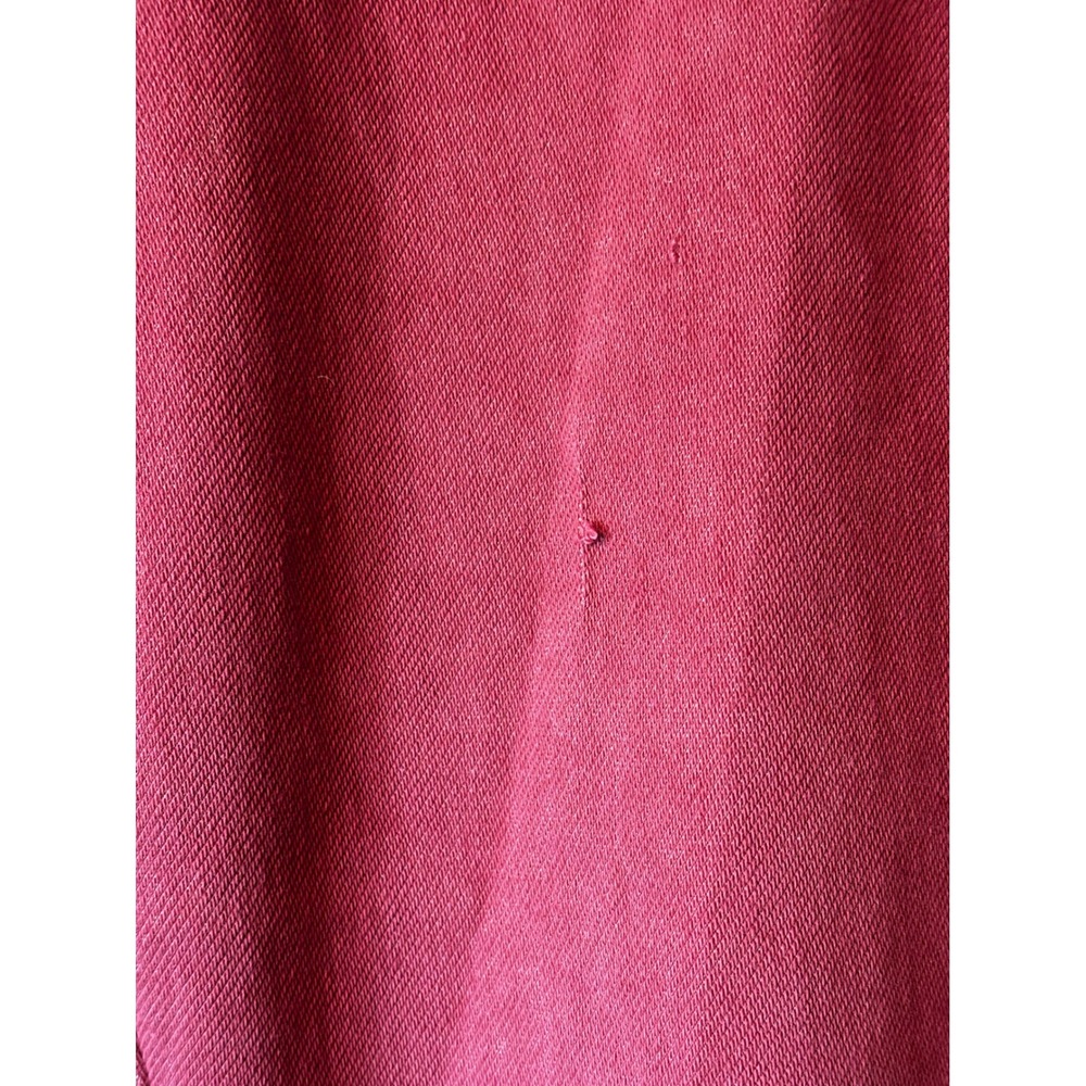 Time and Tru Womens XL Red Rum Pull On Cropped Jeggings Cuffed Stretch Pants - Picture 2 of 5